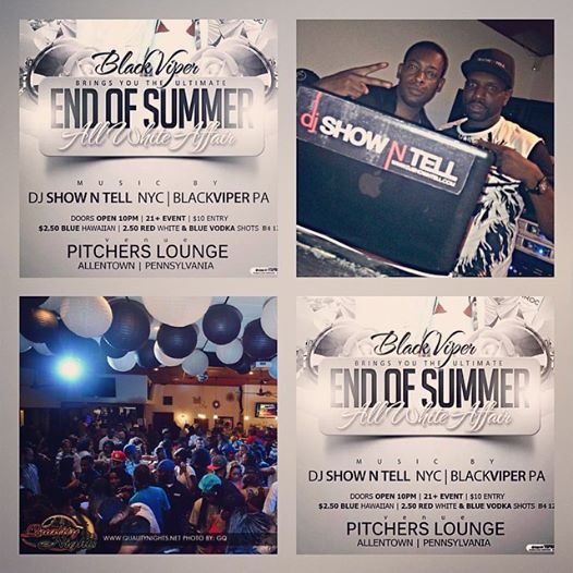 Sunday August 31st DJ Show N TeLL Pitchers Lounge (Allentown, PA